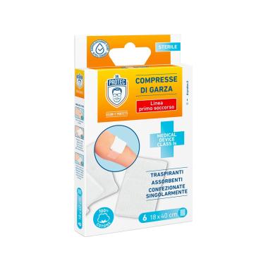 Dr.protec compresse di garza 6pz 18x40cm