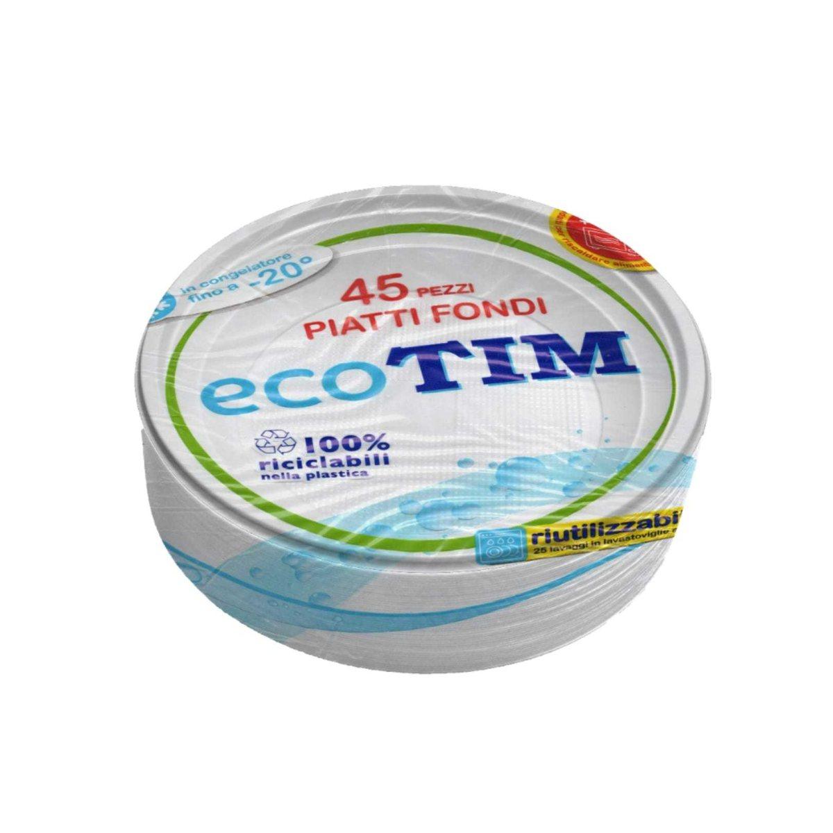 Piatti fondi d.22 conf. 45 pz p.p. riutilizzabile