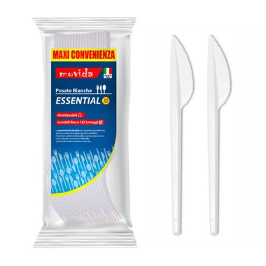 Movida coltello riutiliz. 20 pz bianco