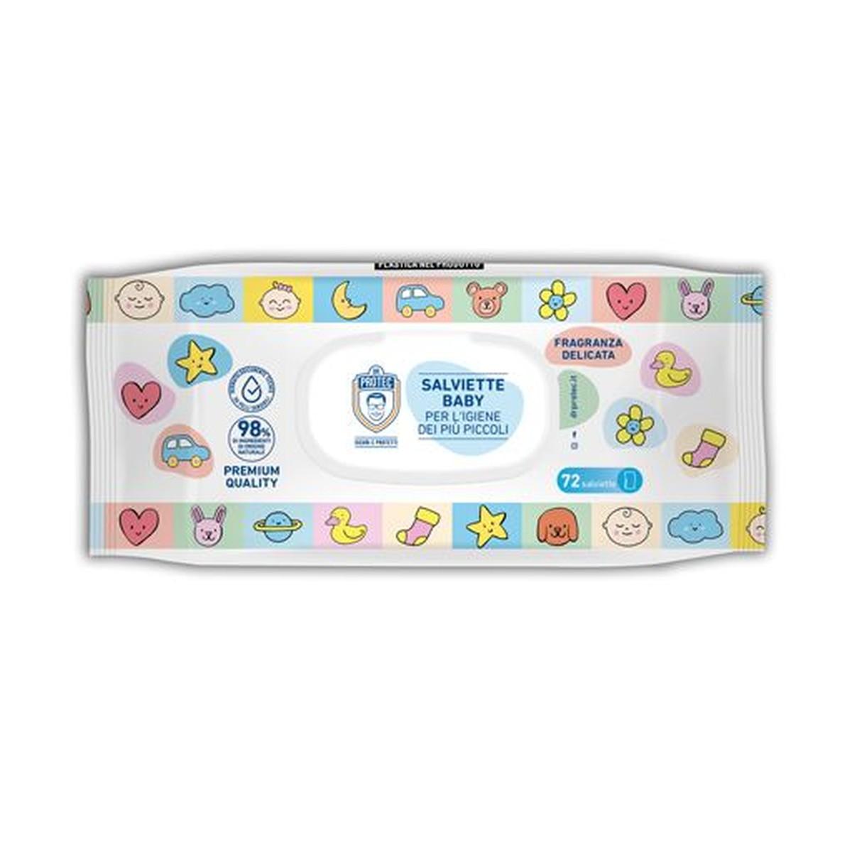 Salviettine baby modello trudi 72 pz